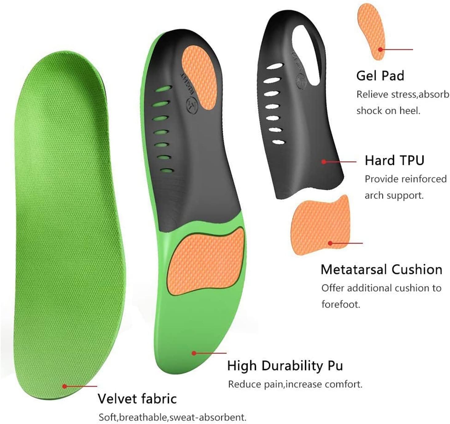 StrideGuard 3-Way Support Insoles