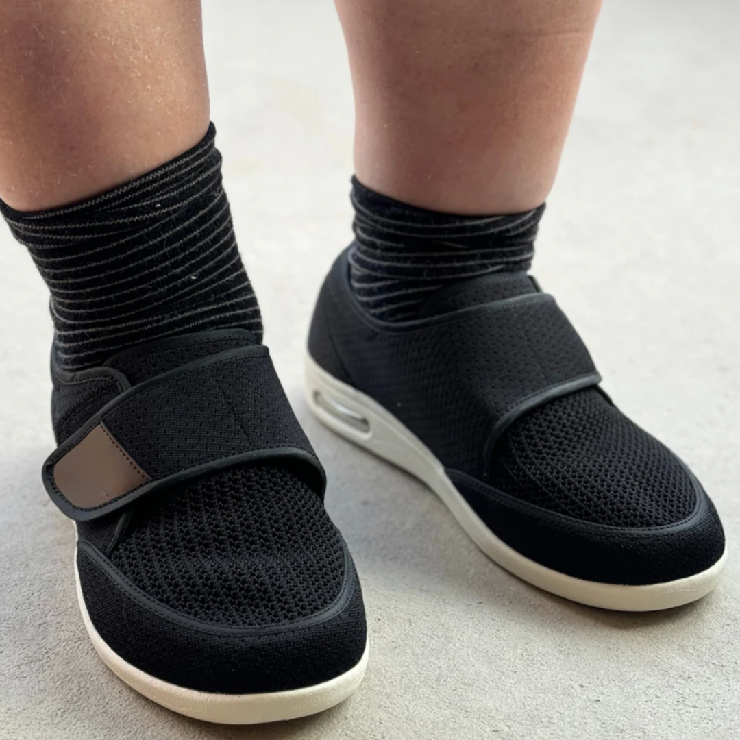 2x Pair of Equanimity® EasyFit Edema Sneakers  (Comfortable, Adjustable Shoes for Swollen Feet)